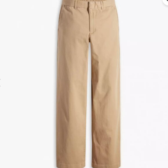 Levi’s Baggy Wide Leg Trousers in Khaki - Picture 4 of 4